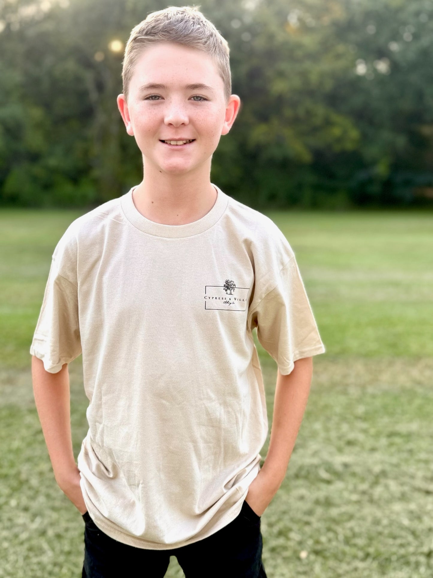 Youth Tee - Cypress and Willow Logo