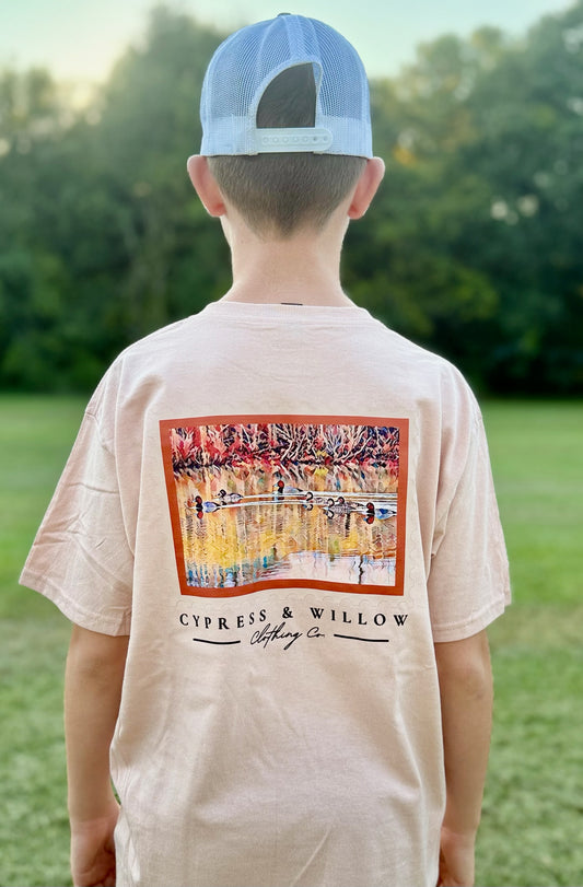 Youth Tee - Wings, Water and Red Heads